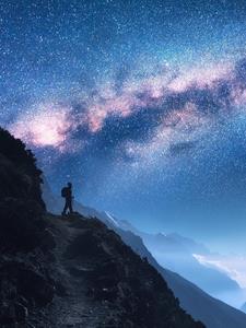 天地情悠悠星空美如画